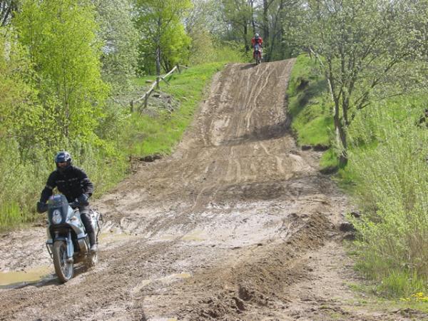 Auf der BVZ-Cross-Strecke